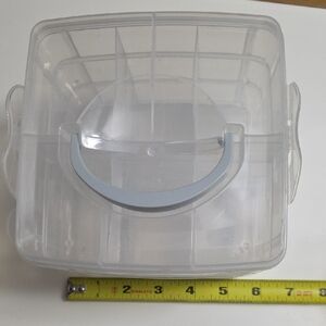 Clear Plastic Storage Box with Handle